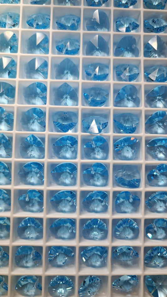 Swarovski® Anhänger Xilion Heart Aquamarine 10.3x10mm