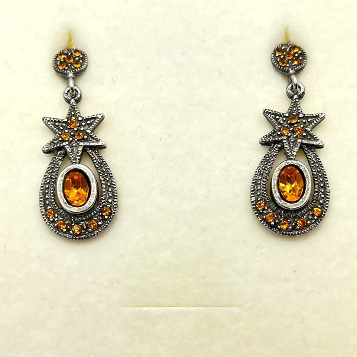 30636 Vintage Swarovski Kristallen Ohrhanger 27mm