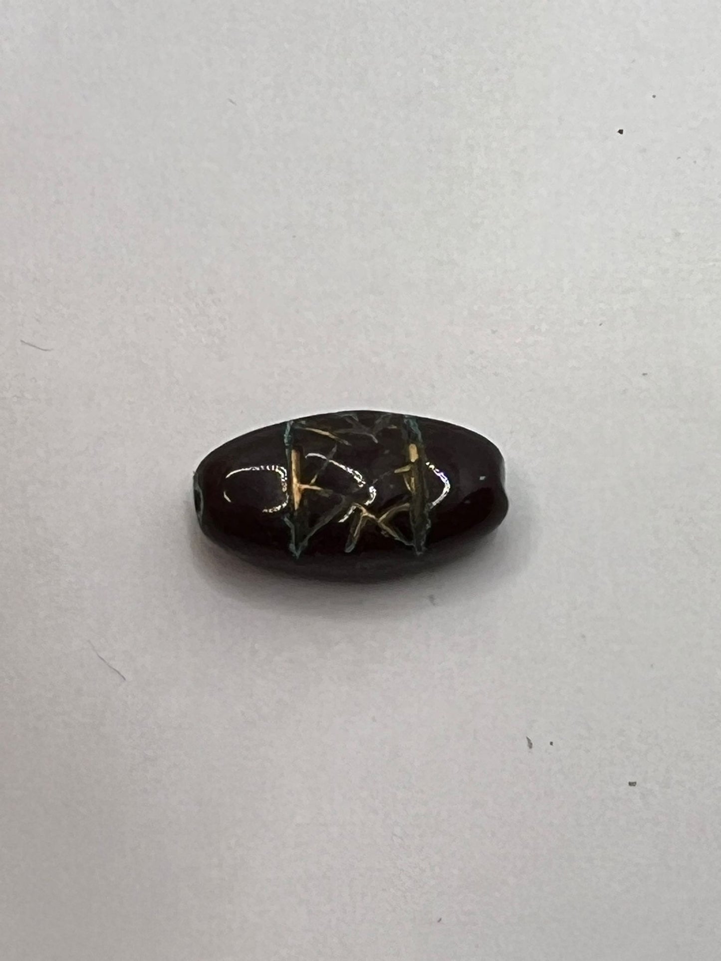 59527 Vintage Glasperle 15mm