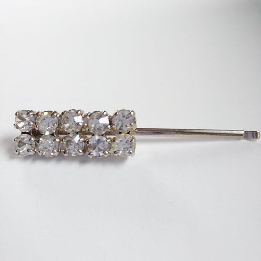 5009 Vintage Haarnadel mit Swarovski Kristallen 48mm
