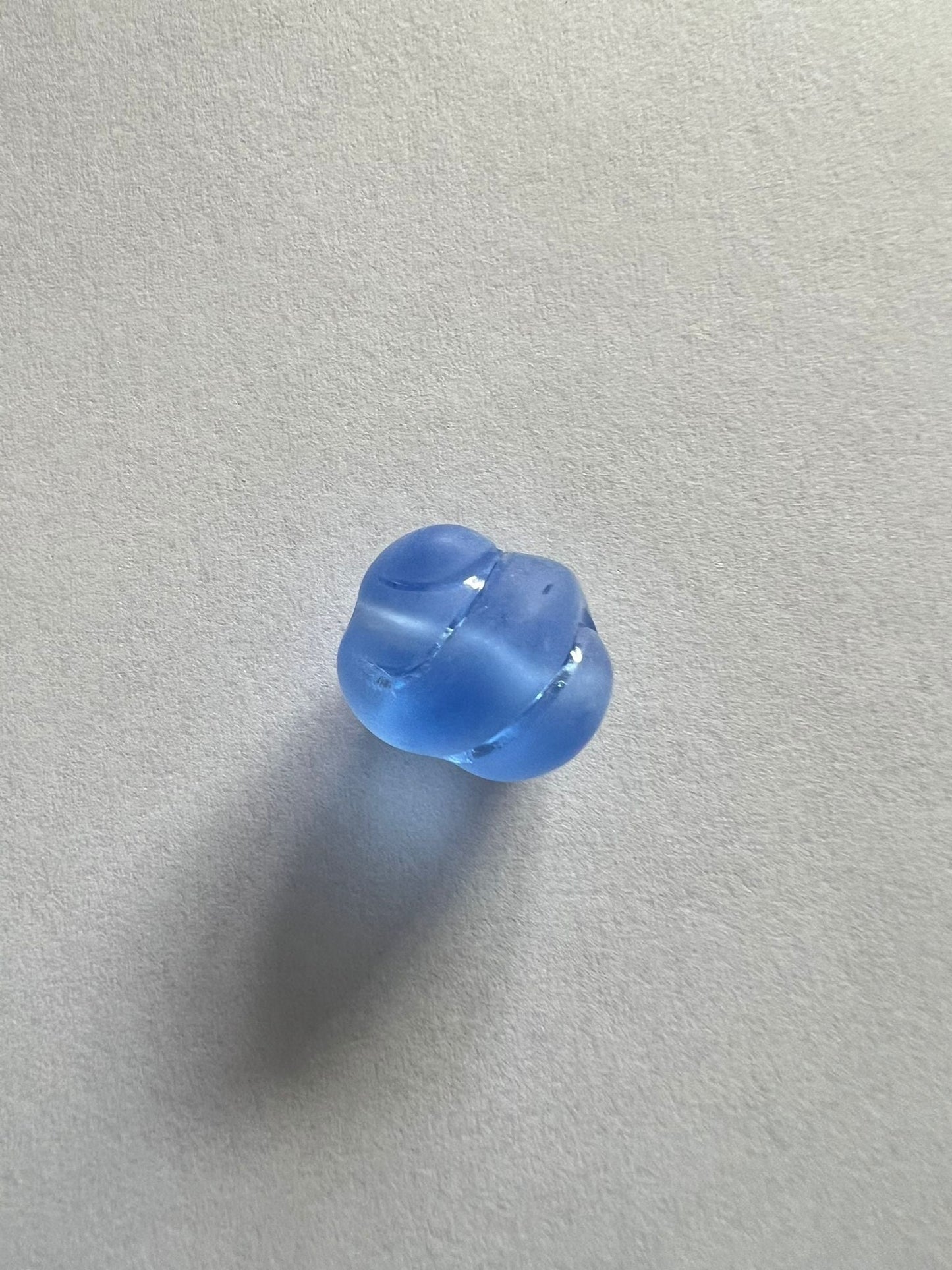 5619 Vintage Acryl Blau Matt Perlen 4.5mm