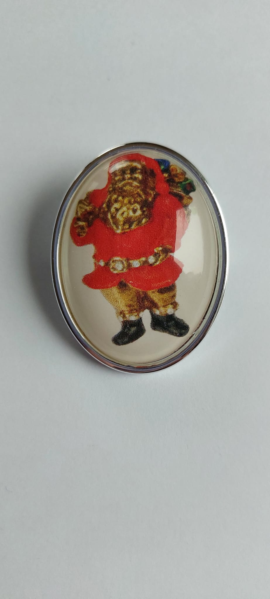 8008 Vintage Broschen mit Weihnachtsmotiv 45x35mm