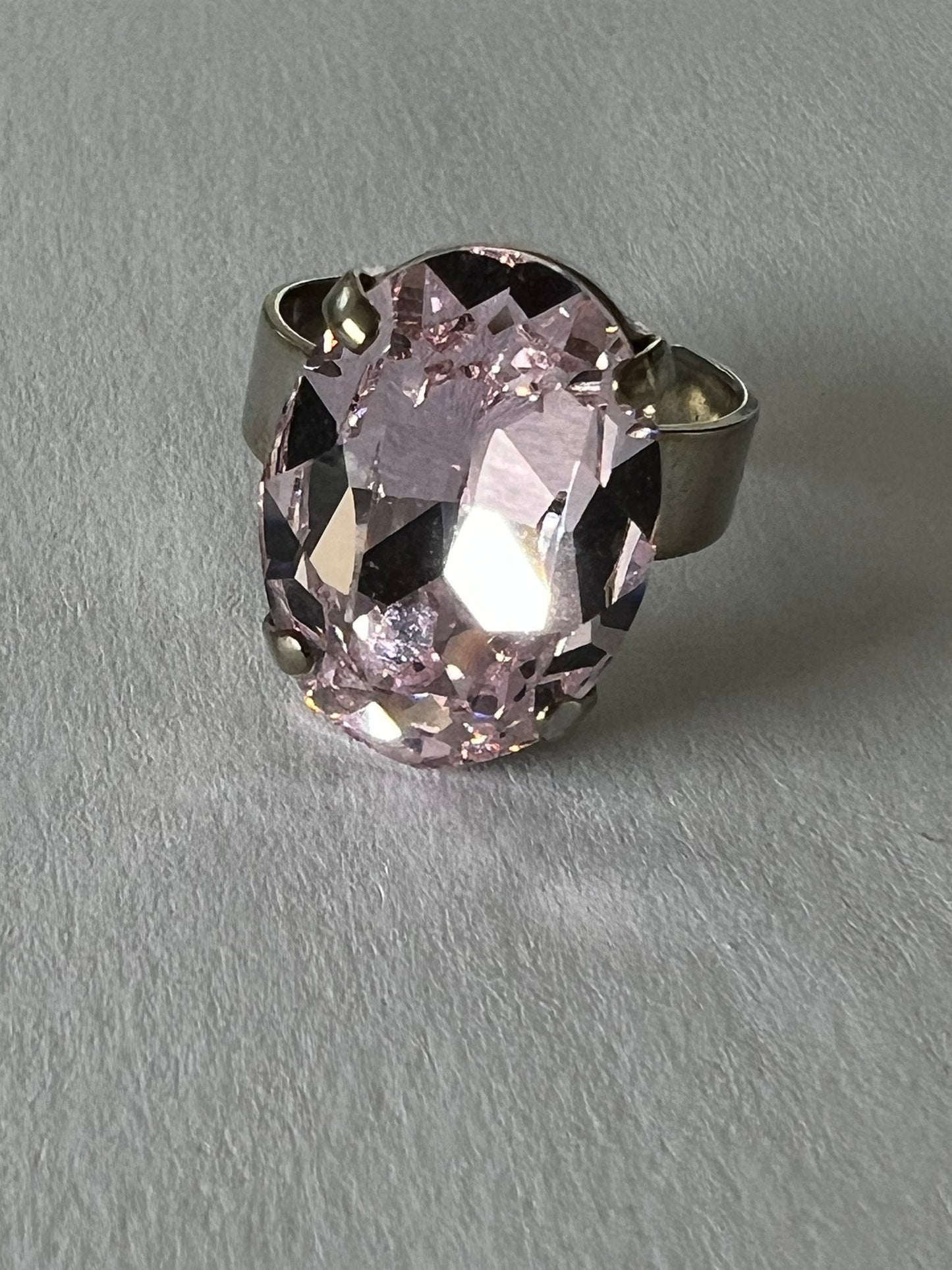 9748 Vintage Swarovski Kristallen Ring 17mm