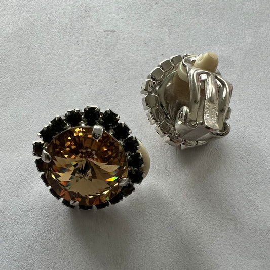 30005 Vintage Swarovski Kristallen Ohrhanger 19mm