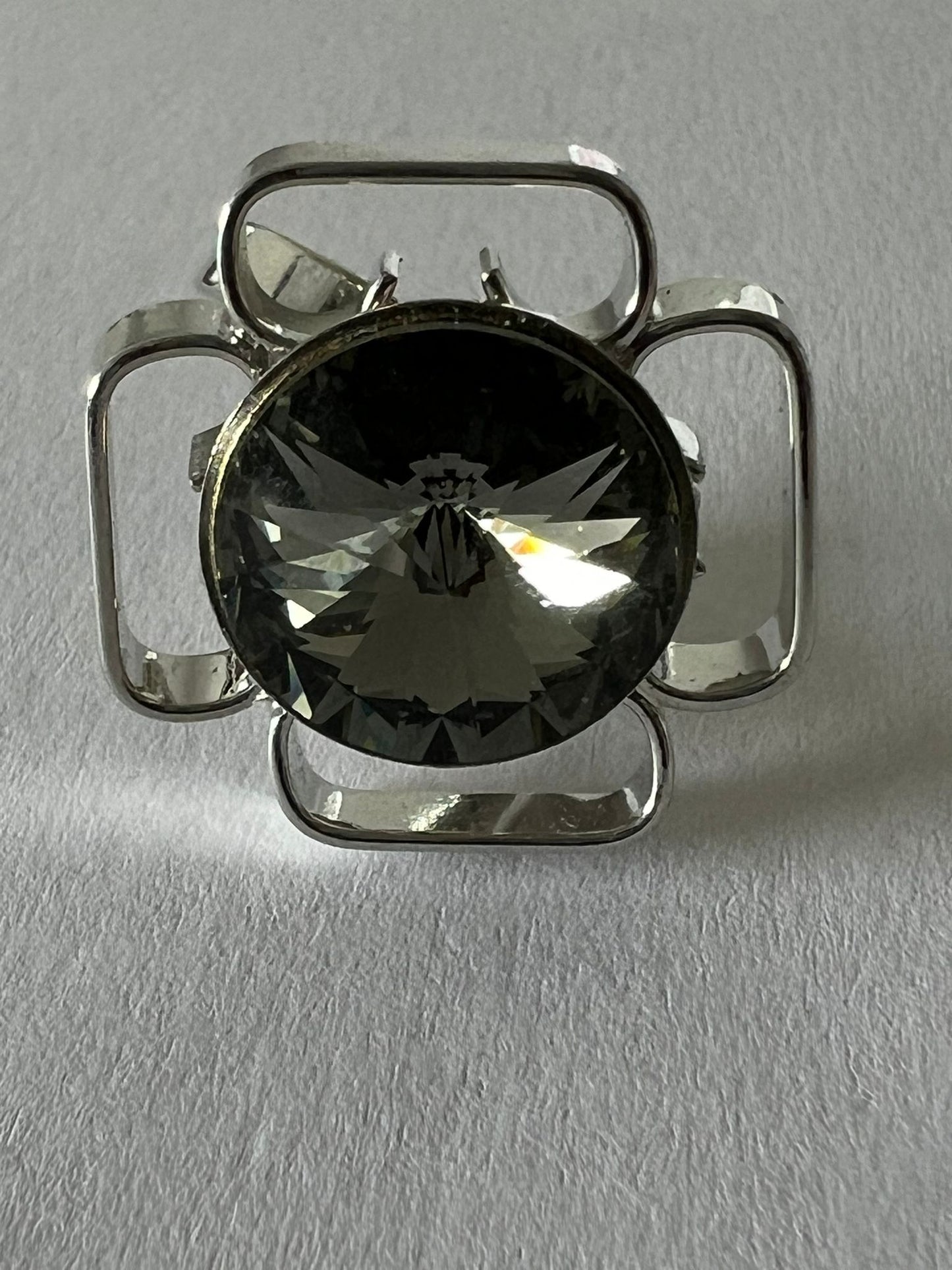 9720 Vintage Swarovski Kristallen Ring 22mm