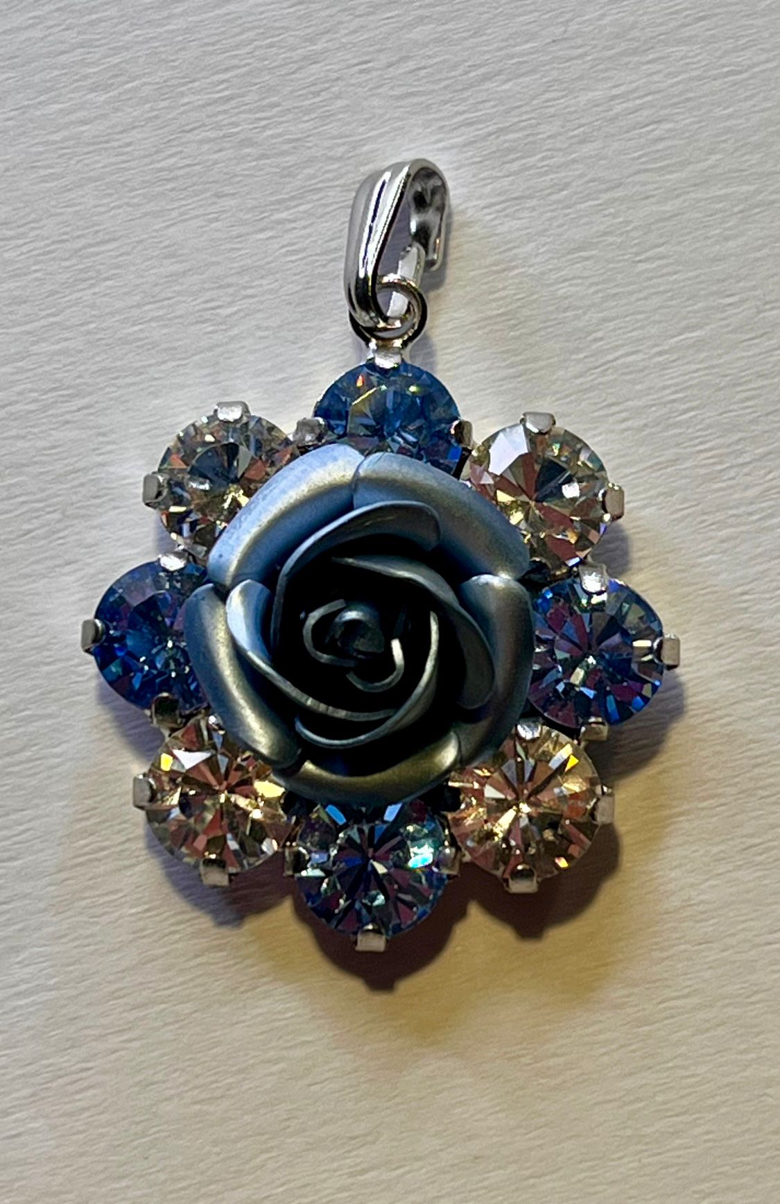 5630 Vintage Swarovski Kristallen Kettenanhänger 30mm