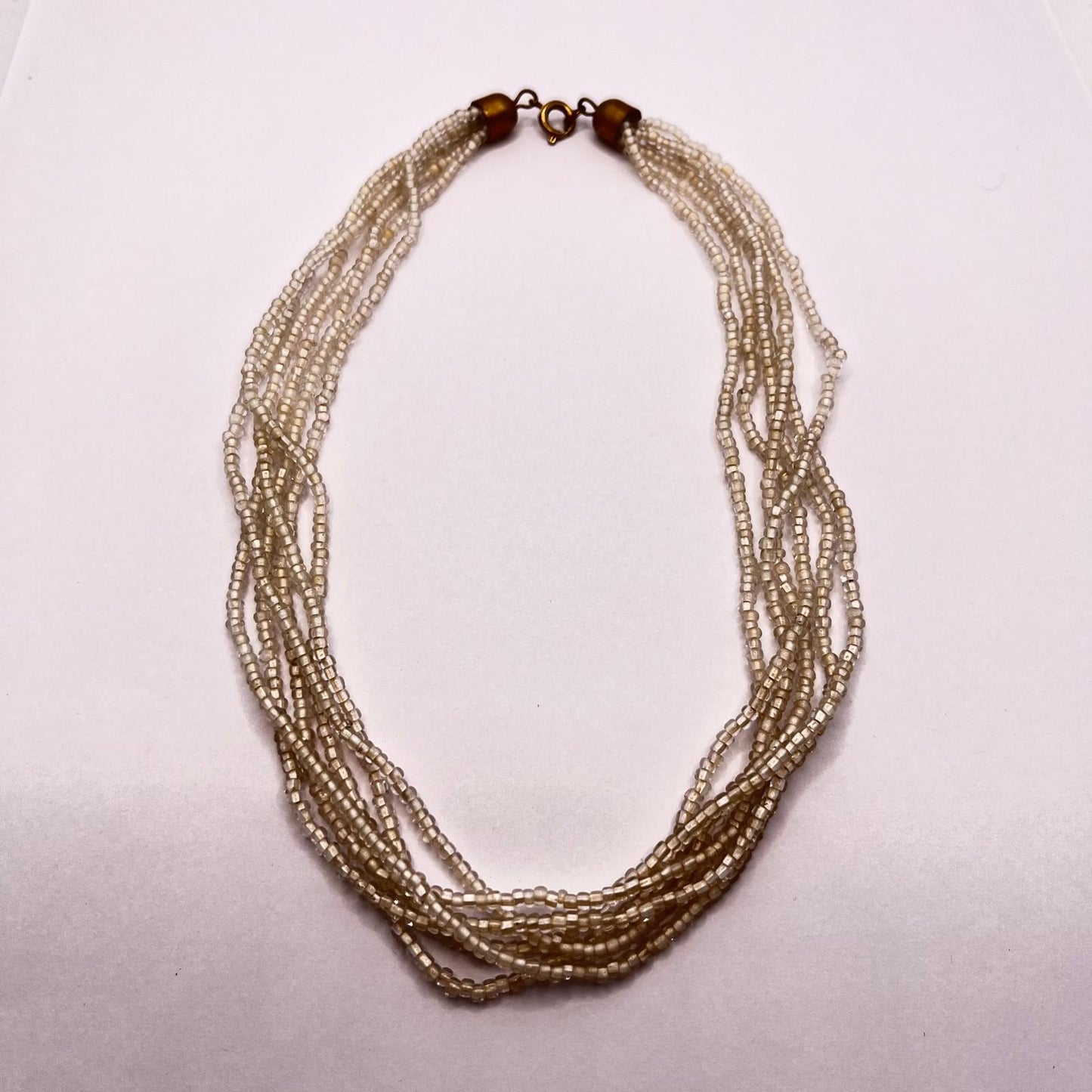 6338 Vintage Perlen Halskette 38cm