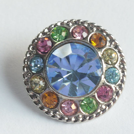 4034 Knopfe mit Swarovski Kristallen 21,9mm