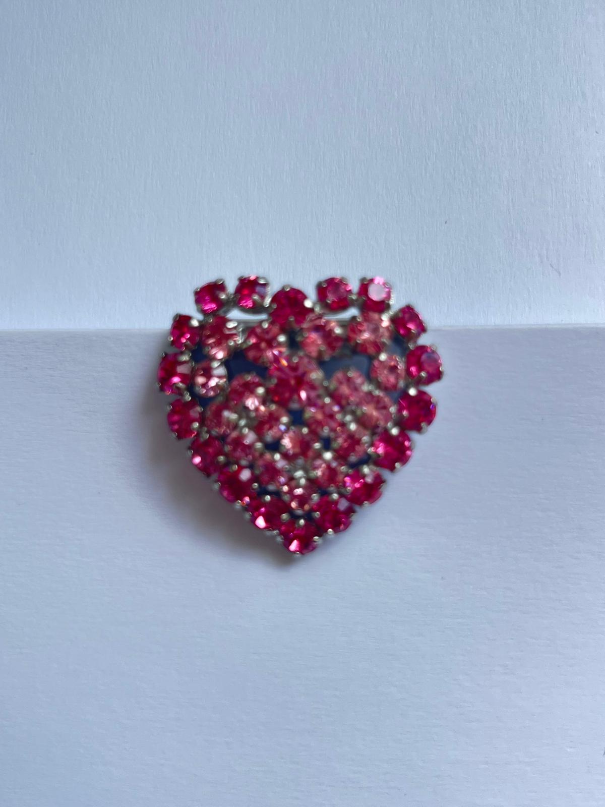 2297 Vintage Swarovski Kristallen Schal-/Tuchhalter 30mm