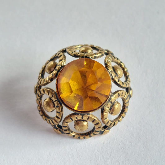 4089 Knopfe mit Swarovski Kristallen 17mm