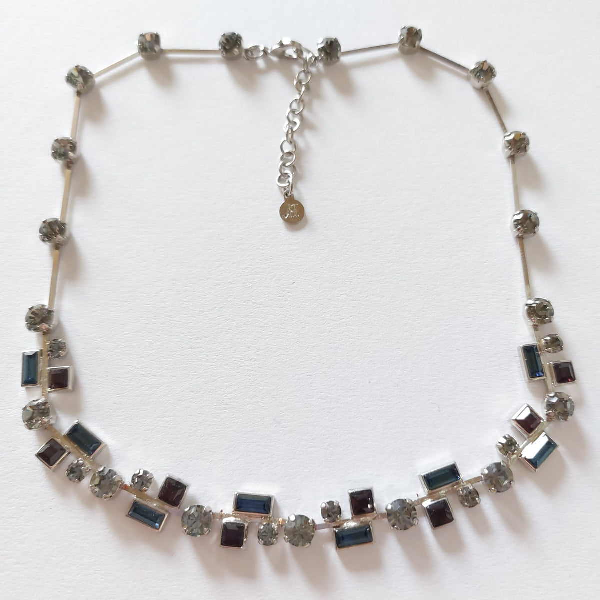 6024 Vintage Halskette mit Swarovski Kristallen 410×11mm