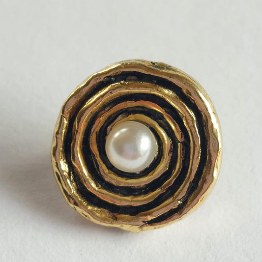 4079 Knopfe mit Swarovski Perlen 12mm