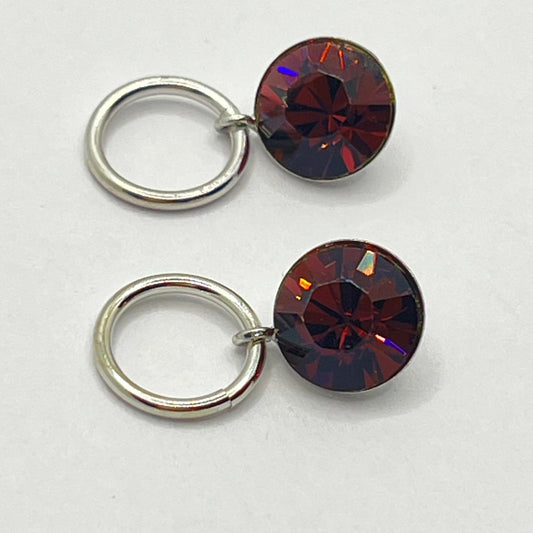 1141 Vintage Swarovski Kristallen Hängender Anhänger 8mm