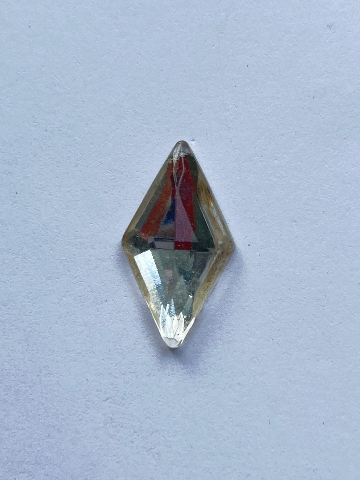 1003 Vintage Crystal Flatback Rhombus 21mm