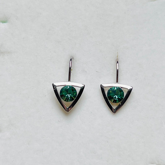 3907 Vintage Earrings mit Swarovski-Kristallen 20mm