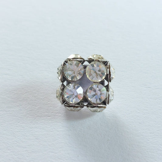 4202 Knopfe mit Swarovski Kristallen 11mm