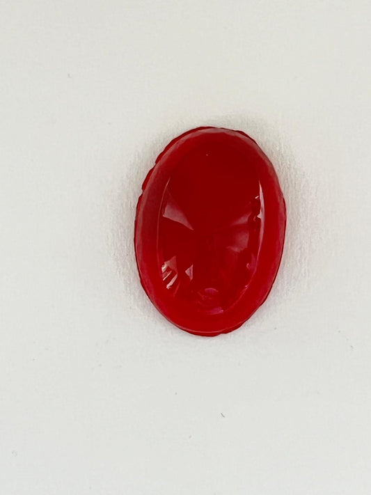 1078 Vintage Kunststoff Oval Cabochon 18mm