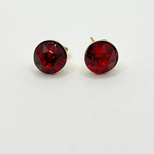 30712 Vintage Swarovski Kristallen Ohrhanger 8mm
