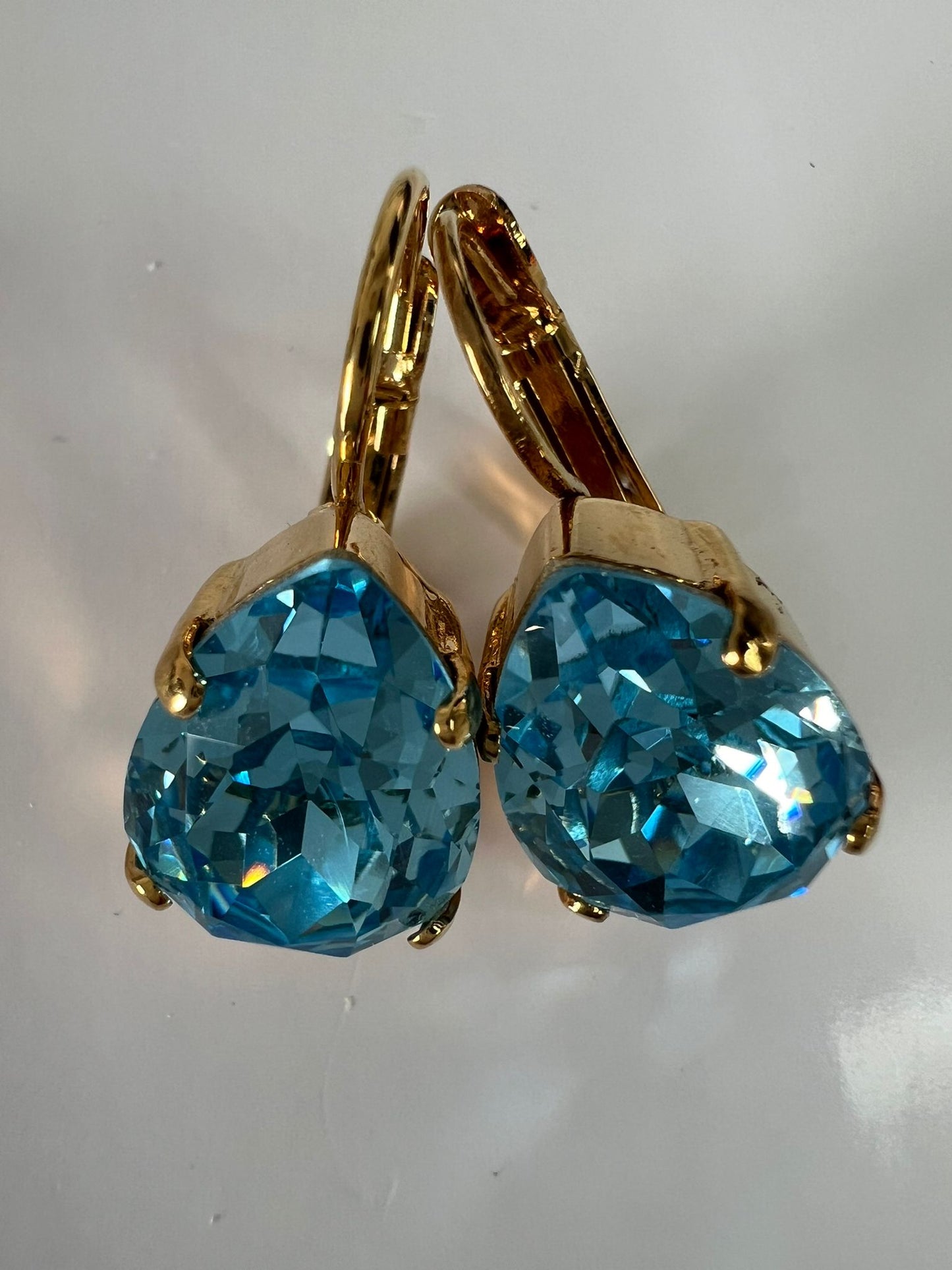 30391 Vintage Swarovski Kristallen Ohrhänger 13mm