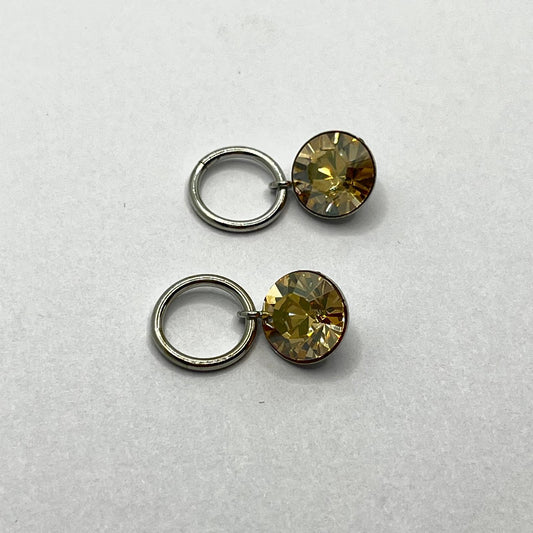 1138 Vintage Swarovski Kristallen Hängender Anhänger 8mm