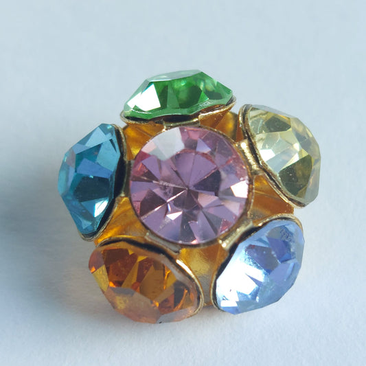 4038 Knopfe mit Swarovski Kristallen 18,8mm