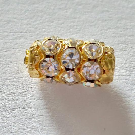 5094 Vintage Perle Zwischenteil Mit Swarovski Kristallen 12×6,2mm