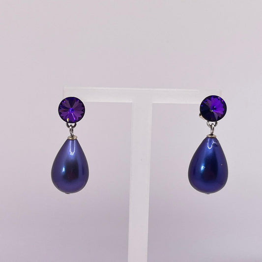 30731 Vintage Swarovski Kristallen Ohrstecker 30mm