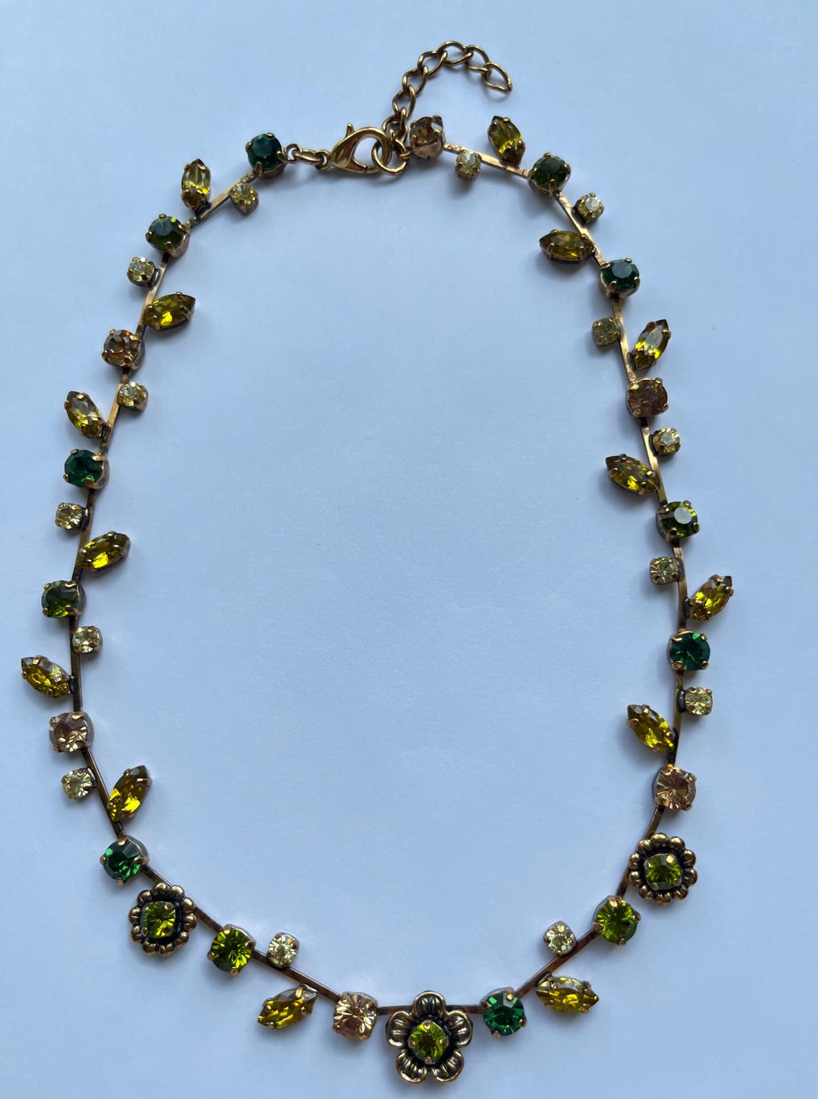 6137 Vintage Swarovski Kristallen Halsketten 40cm