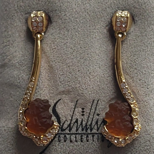 Original Vintage Schilling Austria Ohrringe 40mm