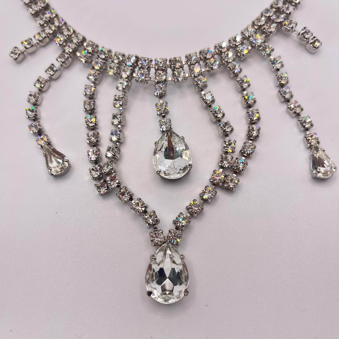 6423 Vintage Swarovski Kristallen Collier 38cm