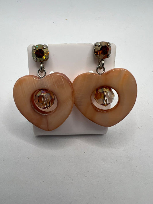 30587 Vintage Swarovski Kristallen Ohrhanger 24mm