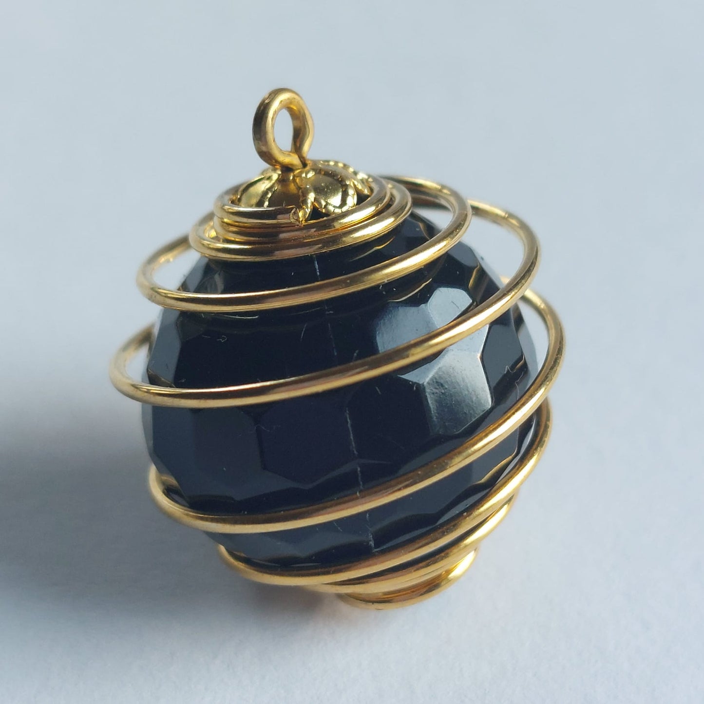 5564 Vintage Twist Cage Crystal Disco Ball Anhänger Jet 20mm