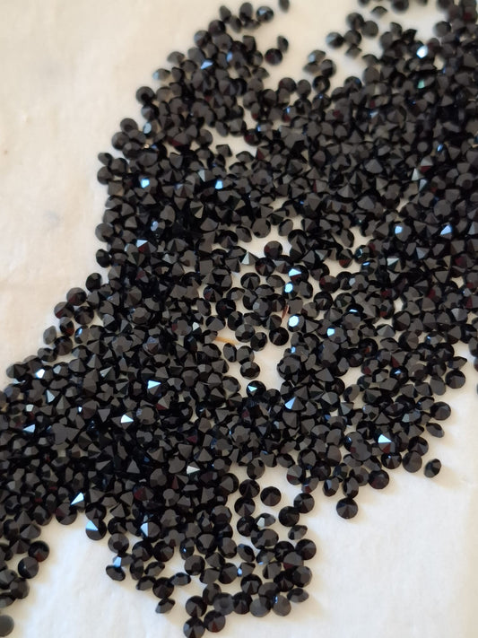 Swarovski® Chaton Vintage Jet Unfoiled PP17