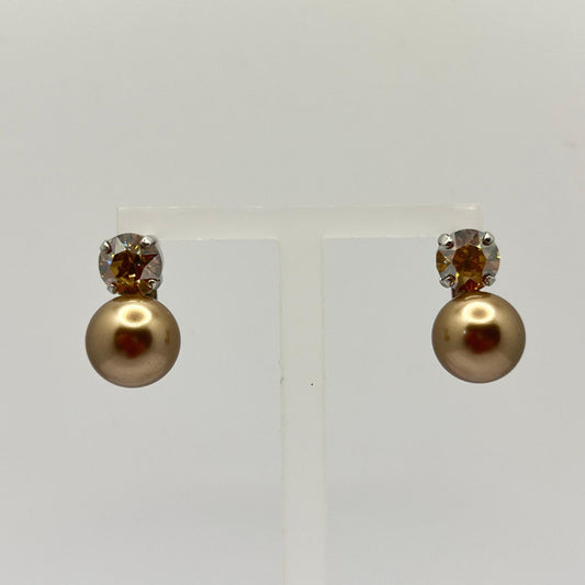 30766 Vintage Swarovski Kristallen Ohrstecker 11mm
