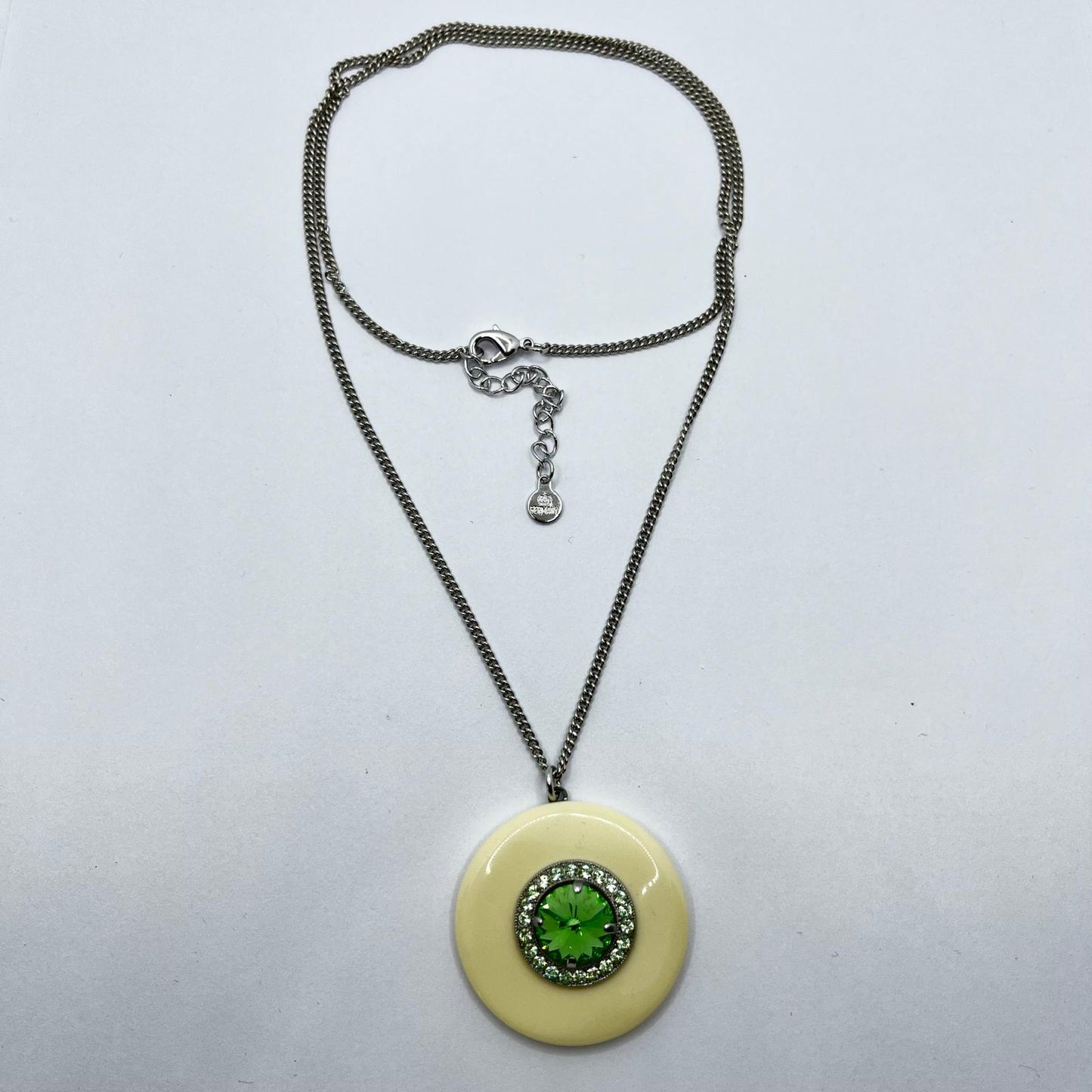 6501 Vintage Swarovski Kristallen Halskette mit karabinerverschluss 67cm