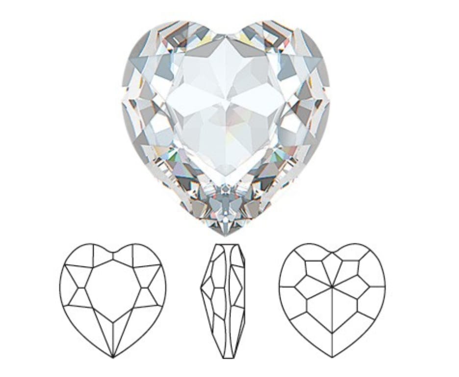 Swarovski® Fancy Heart Crystal 28mm