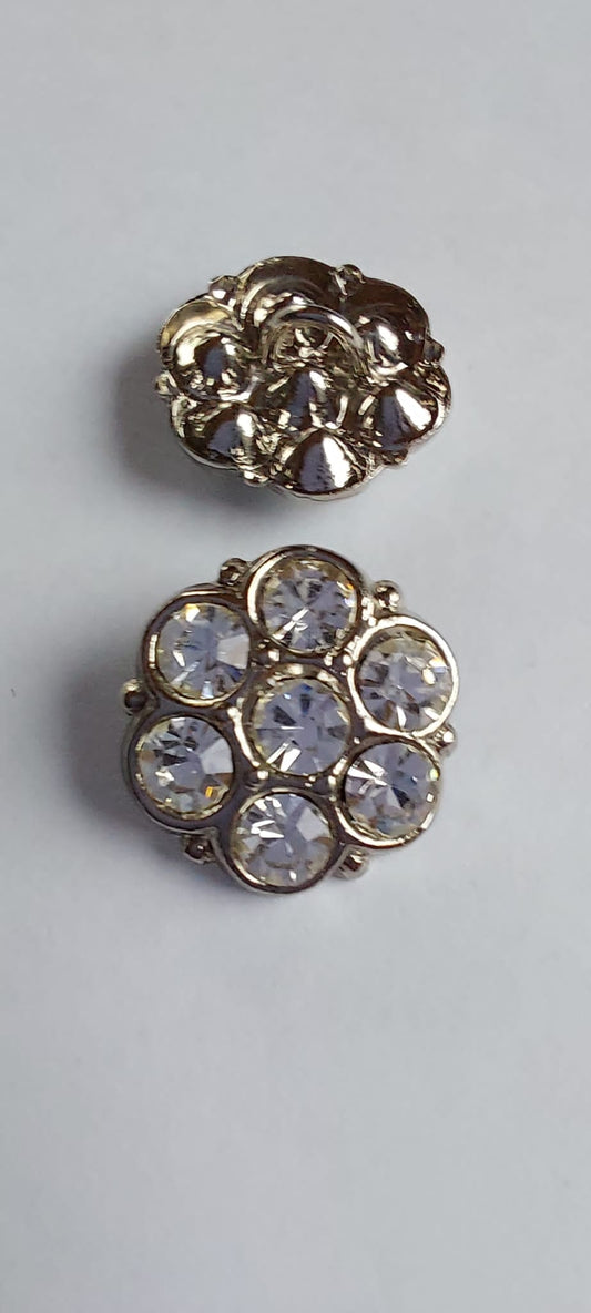 4026 Knöpfe mit Swarovski Kristallen 14mm