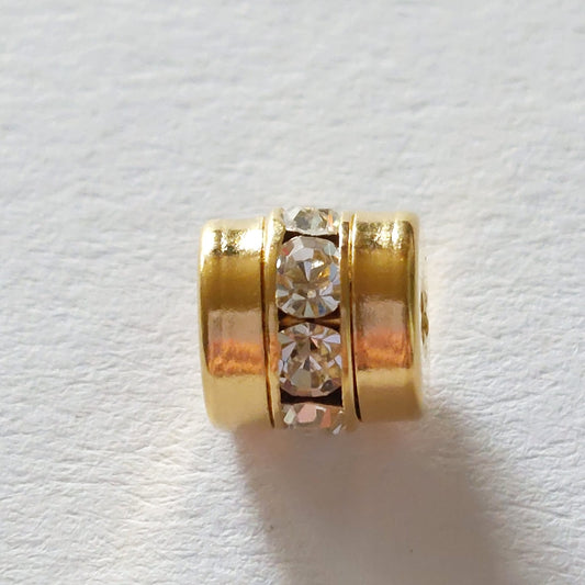 5104 Vintage Perle Zwischenteil Mit Swarovski Kristallen 8mm