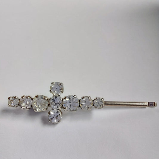 5010 Vintage Haarnadel mit Swarovski Kristallen 48mm