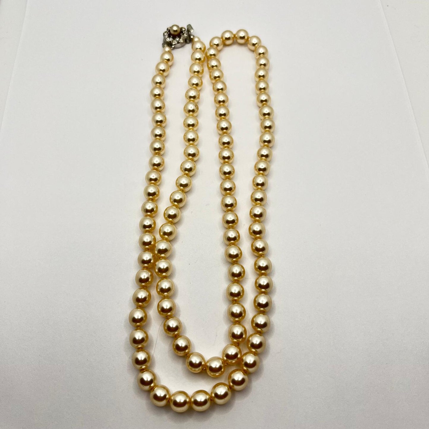 6328 Vintage Swarovski Kristallen Perlen Halskette 80cm