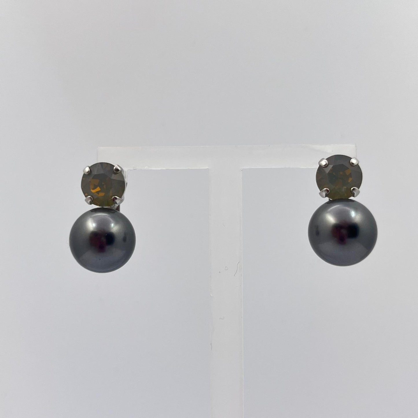 30758 Vintage Swarovski Kristallen Ohrstecker 11mm