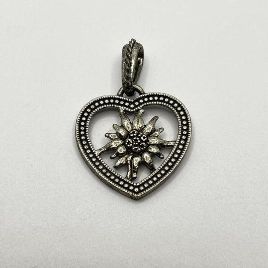 1147 Vintage Trachtenschmuck Kettenanhänger Auerhahn 52mm