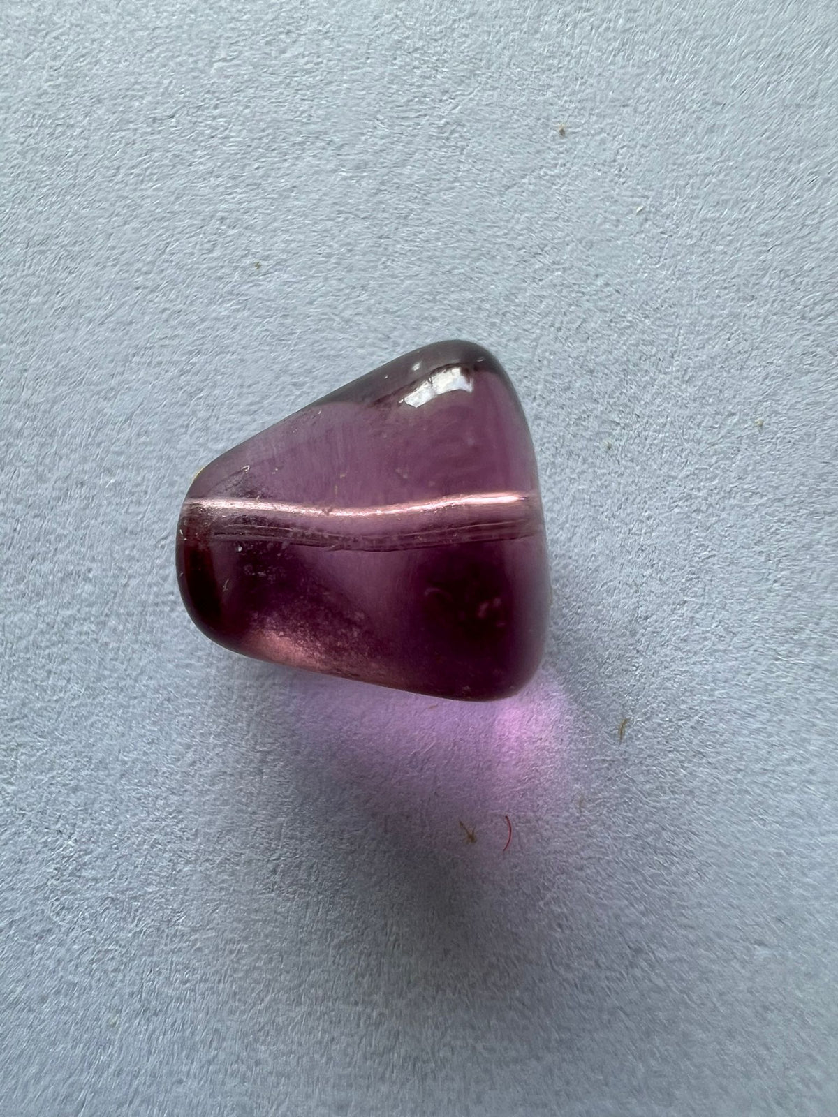 5721 Vintage Acryl Perlen Klar Flieder 9mm