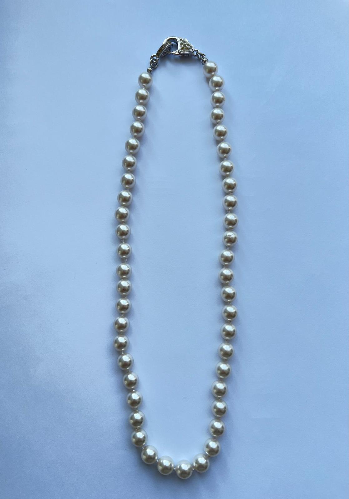6073 Vintage Swarovski Kristallen Perlenkette 47cm