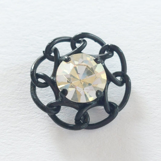 4216 Knopfe mit Swarovski Kristallen 15mm