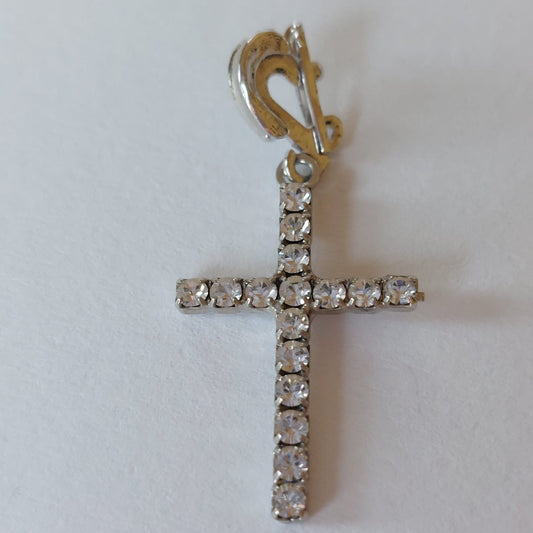 6926 Vintage Kreuz Anhänger mit Swarovski Crystals