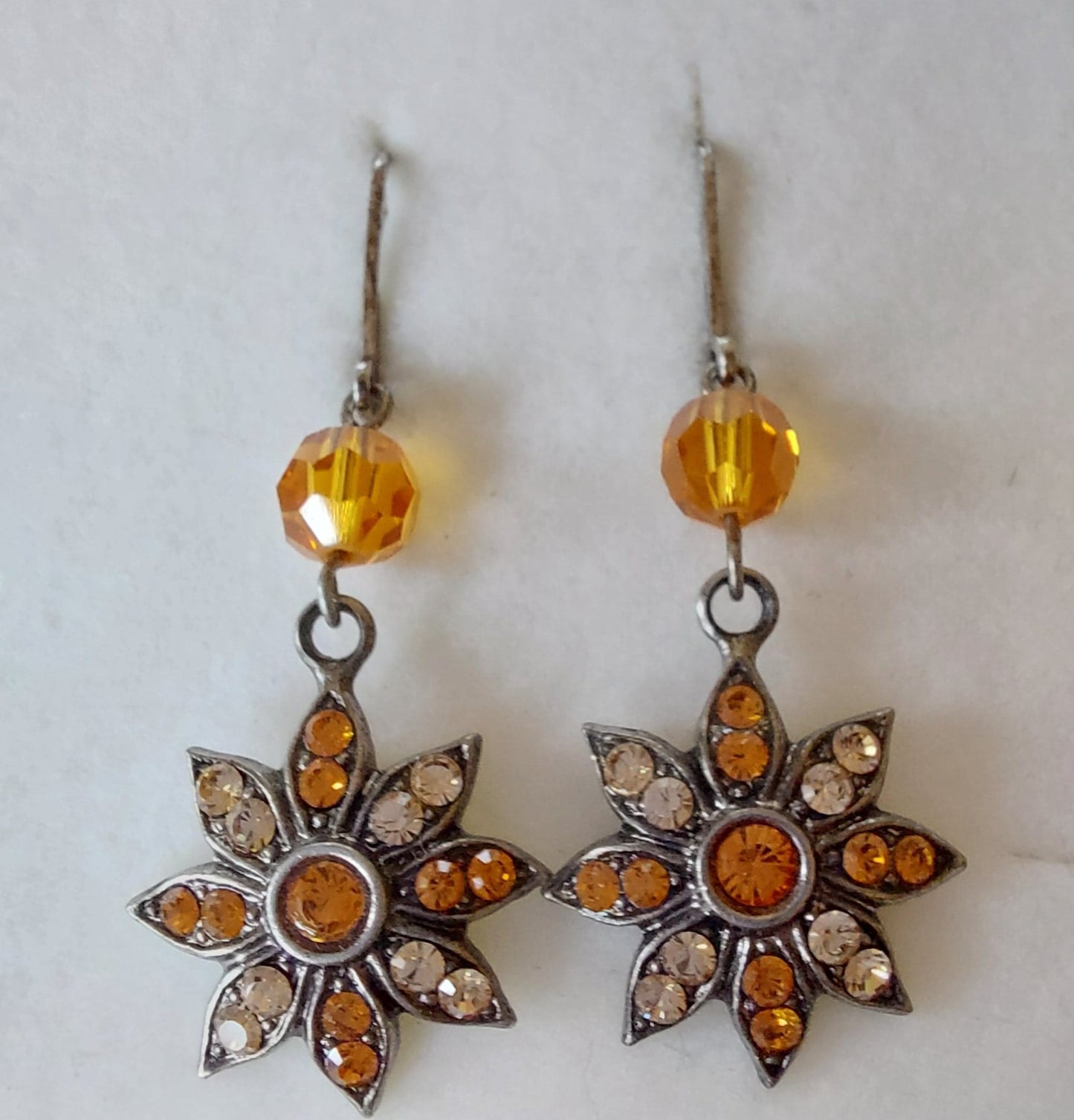 3831 Vintage Earring mit Swarovski Crystals