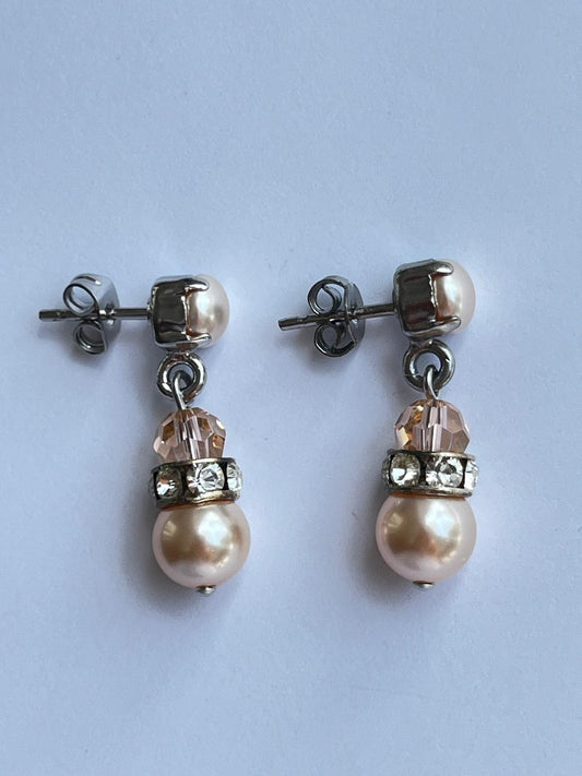 3074 Vintage Swarovski Kristallen Ohrhänger 26mm
