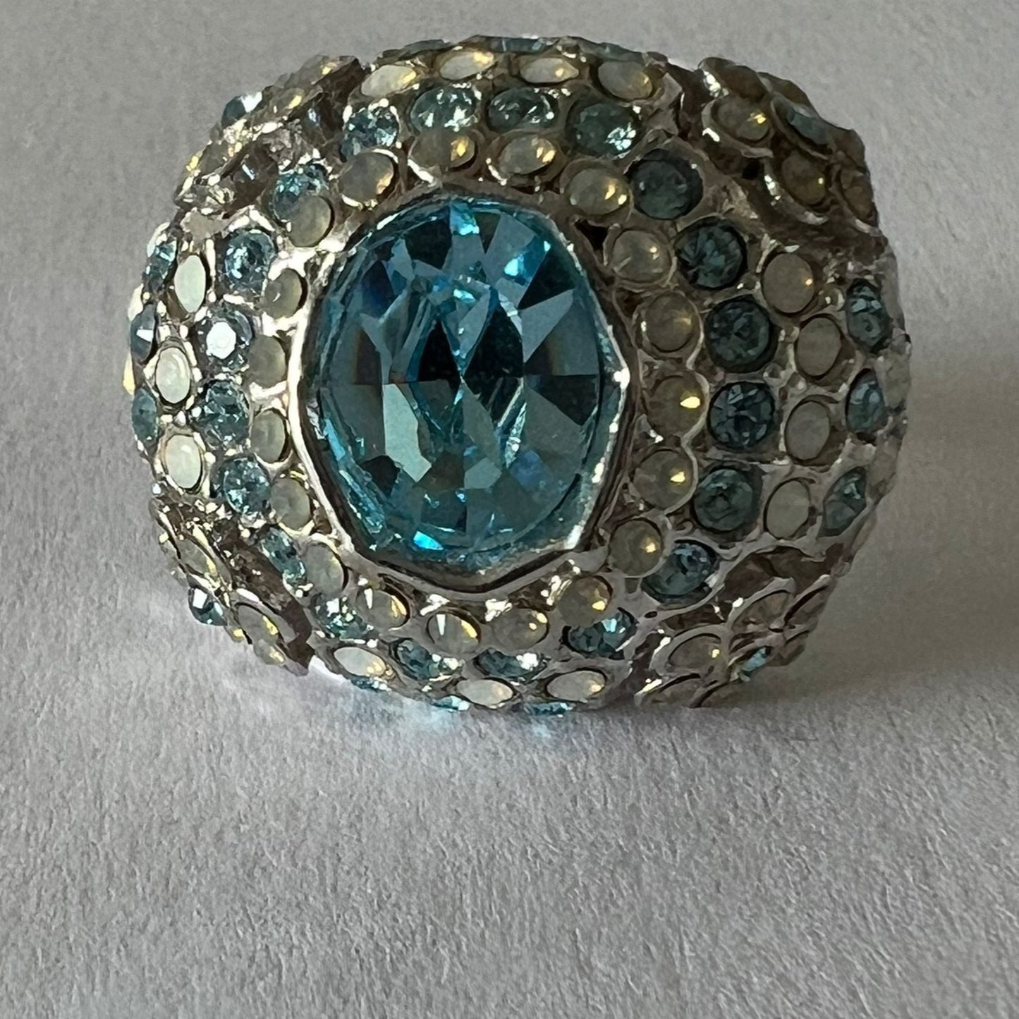 9710 Vintage Swarovski Kristallen Ring 20mm