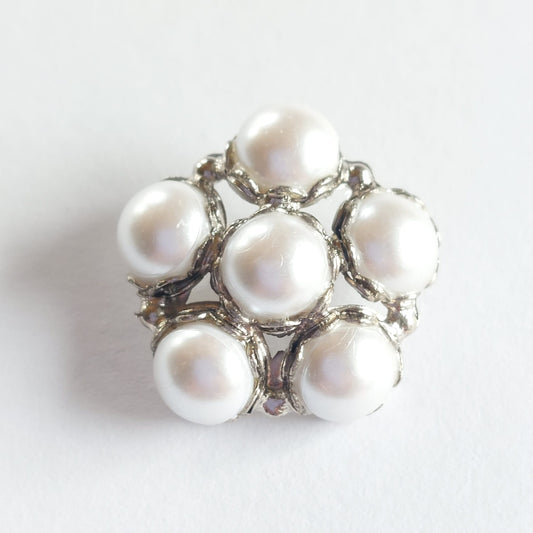 4071 Knopfe mit Swarovski Perlen 19mm
